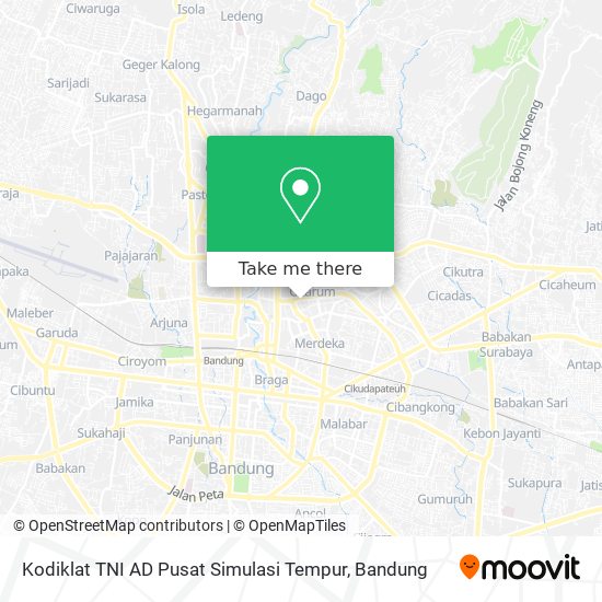 Kodiklat TNI AD Pusat Simulasi Tempur map