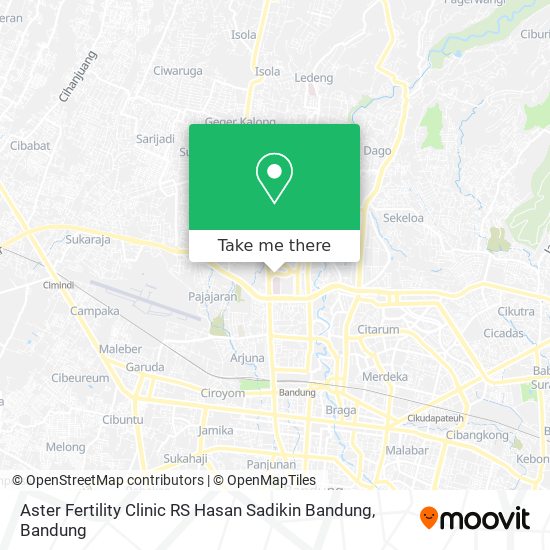Aster Fertility Clinic RS Hasan Sadikin Bandung map