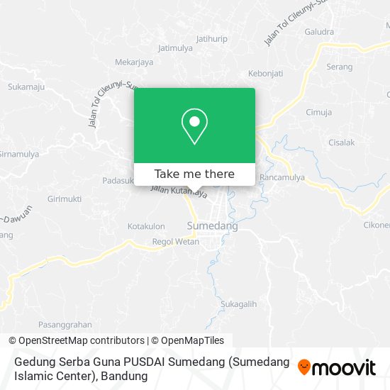 Gedung Serba Guna PUSDAI Sumedang (Sumedang Islamic Center) map