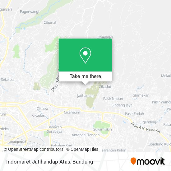 Indomaret Jatihandap Atas map