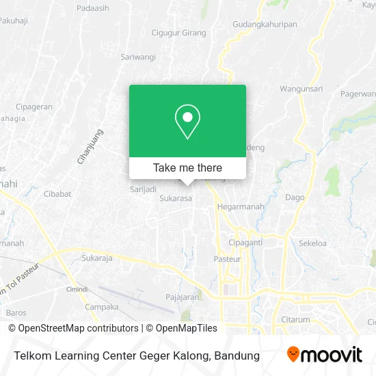 Telkom Learning Center Geger Kalong map