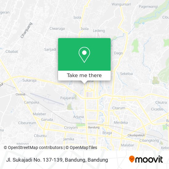 Jl. Sukajadi No. 137-139, Bandung map