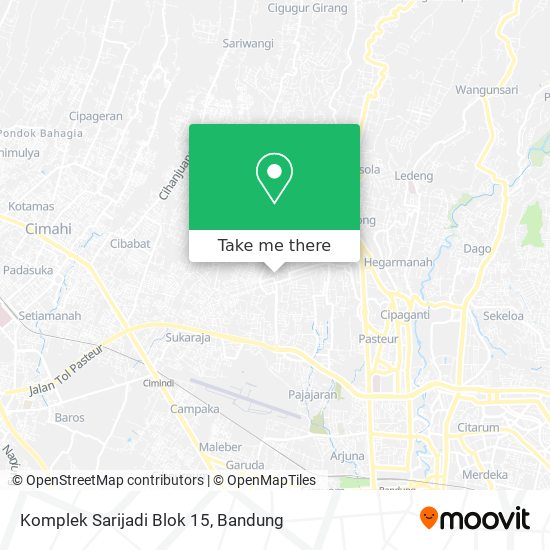Komplek Sarijadi Blok 15 map