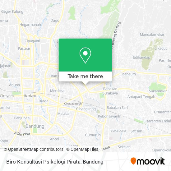 Biro Konsultasi Psikologi Pirata map