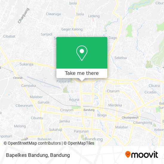 Bapelkes Bandung map