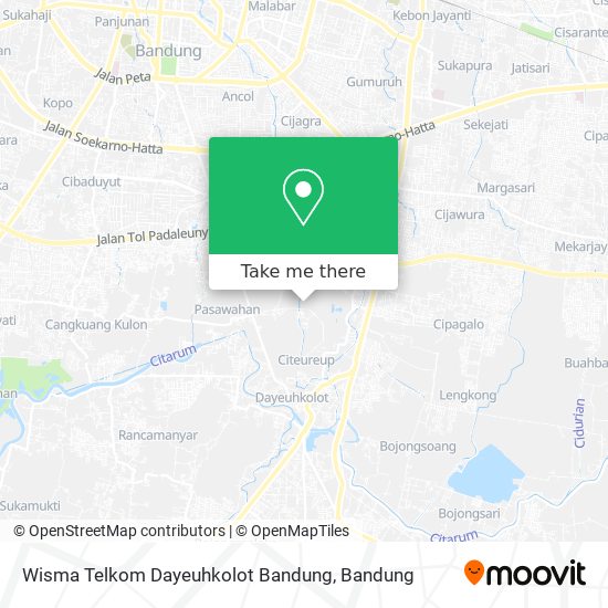 Wisma Telkom Dayeuhkolot Bandung map