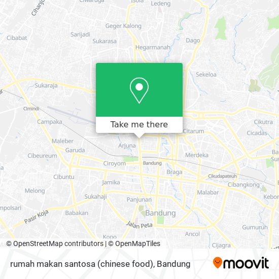 rumah makan santosa (chinese food) map