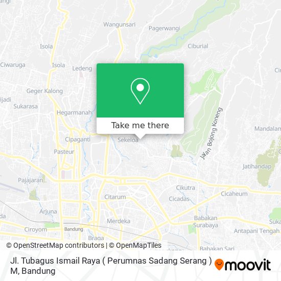 Jl. Tubagus Ismail Raya ( Perumnas Sadang Serang )                                                M map
