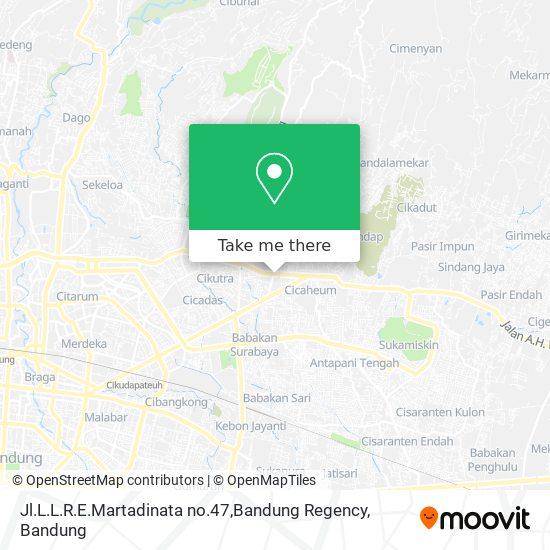 Jl.L.L.R.E.Martadinata no.47,Bandung Regency map