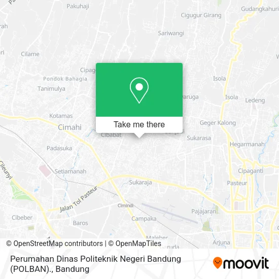 Perumahan Dinas Politeknik Negeri Bandung (POLBAN). map