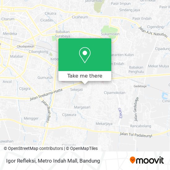 Igor Refleksi, Metro Indah Mall map