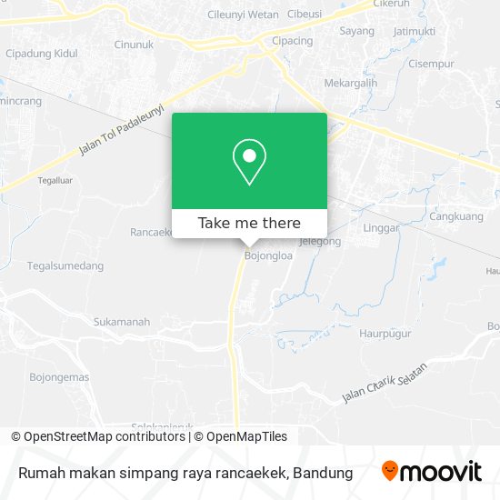 Rumah makan simpang raya rancaekek map