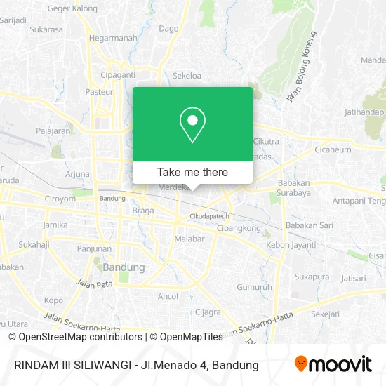 RINDAM lll SILIWANGI - Jl.Menado 4 map