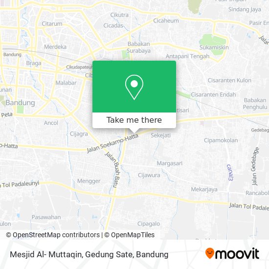 Mesjid Al- Muttaqin, Gedung Sate map
