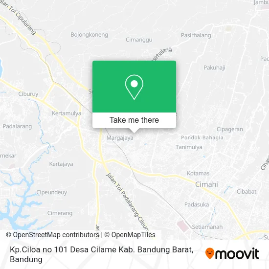 Kp.Ciloa no 101 Desa Cilame Kab. Bandung Barat map