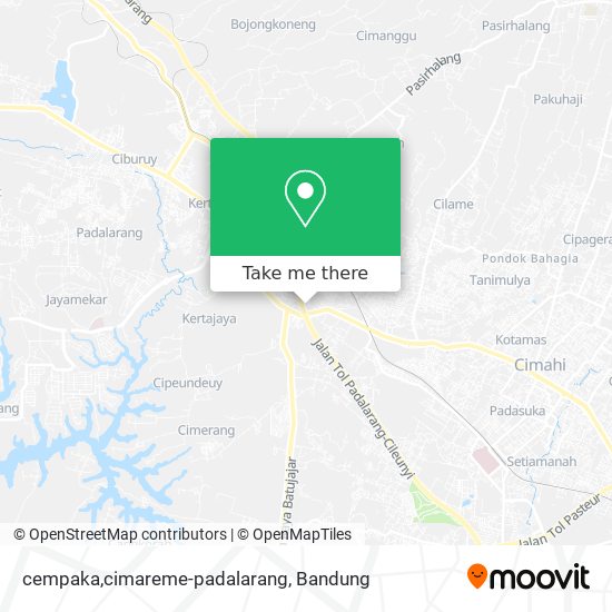 cempaka,cimareme-padalarang map