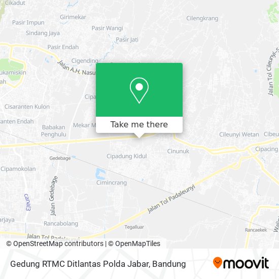 Gedung RTMC Ditlantas Polda Jabar map