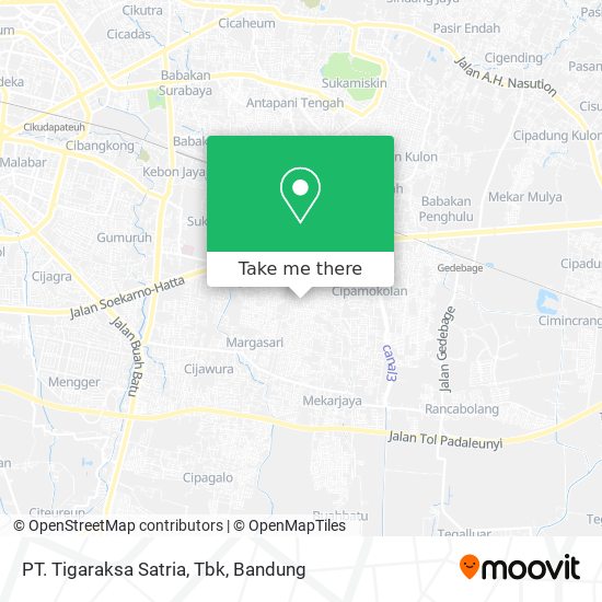 PT. Tigaraksa Satria, Tbk map