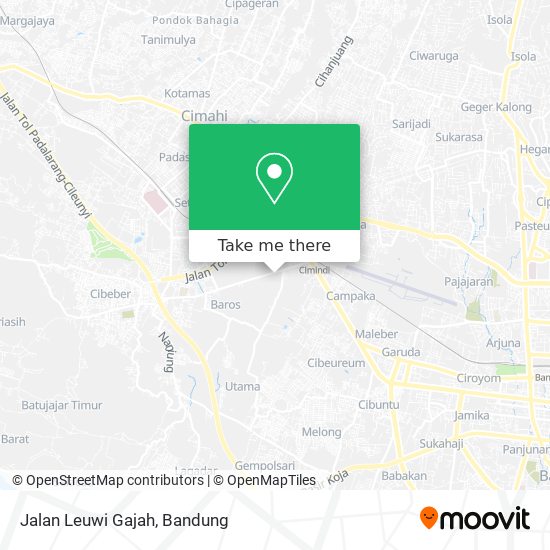 Jalan Leuwi Gajah map