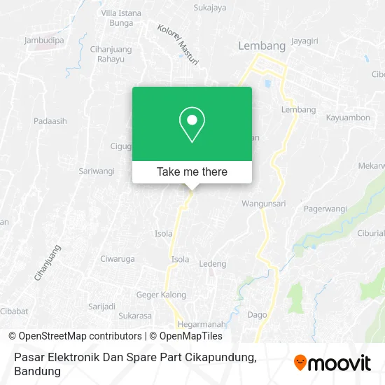 Pasar Elektronik Dan Spare Part Cikapundung map
