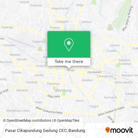 Pasar Cikapundung Gedung CEC map