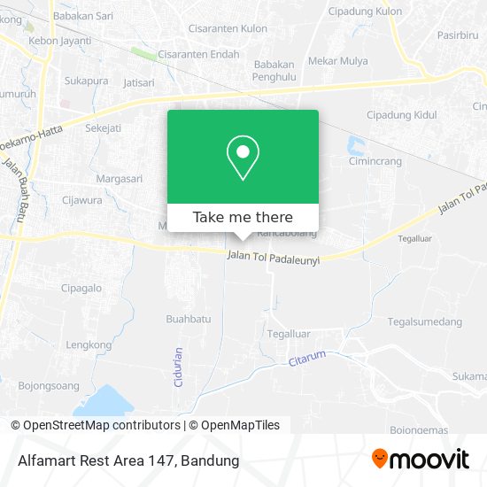 Alfamart Rest Area 147 map