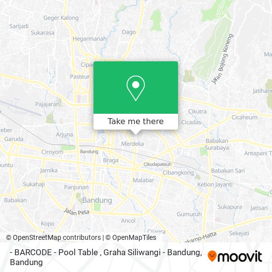 - BARCODE - Pool Table , Graha Siliwangi - Bandung map