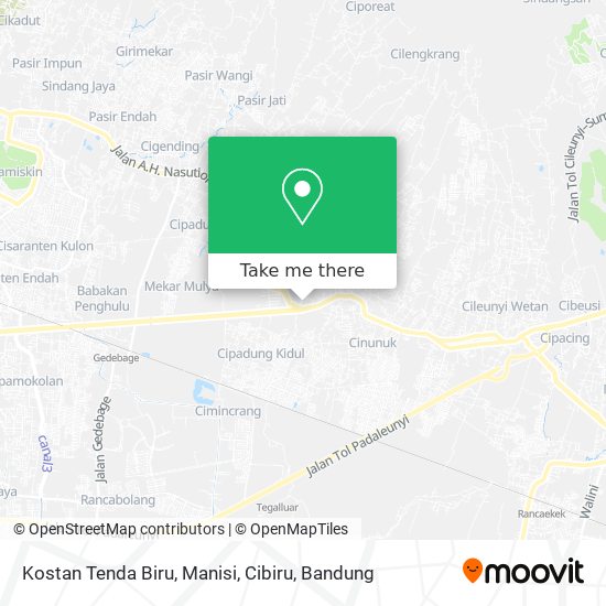 Kostan Tenda Biru, Manisi, Cibiru map