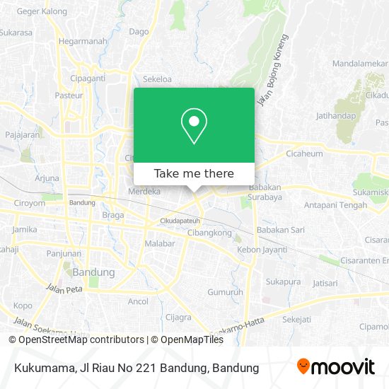 Kukumama, Jl Riau No 221 Bandung map