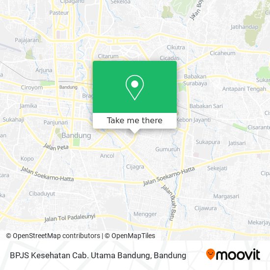 BPJS Kesehatan Cab. Utama Bandung map