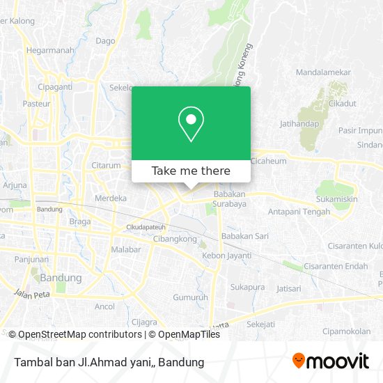 Tambal ban Jl.Ahmad yani, map