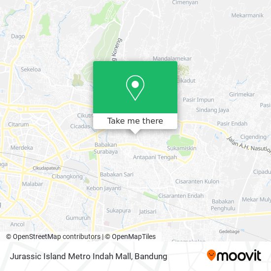 Jurassic Island Metro Indah Mall map