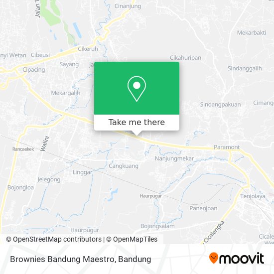 Brownies Bandung Maestro map