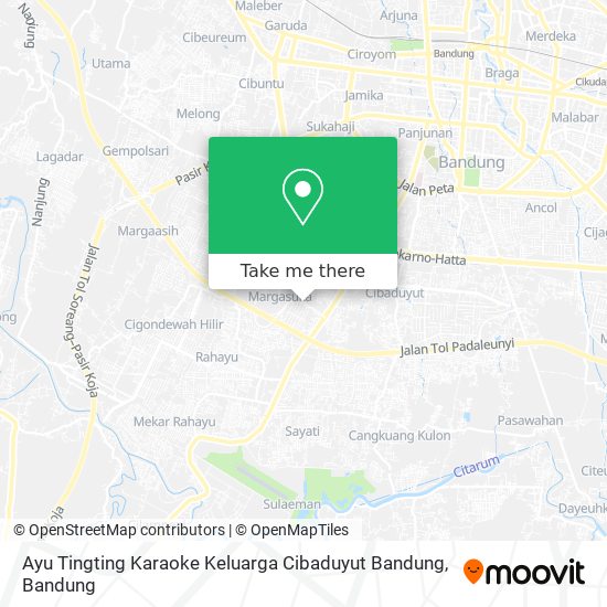 Ayu Tingting Karaoke Keluarga Cibaduyut Bandung map