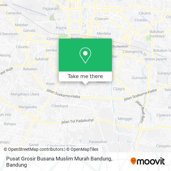 Pusat Grosir Busana Muslim Murah Bandung map