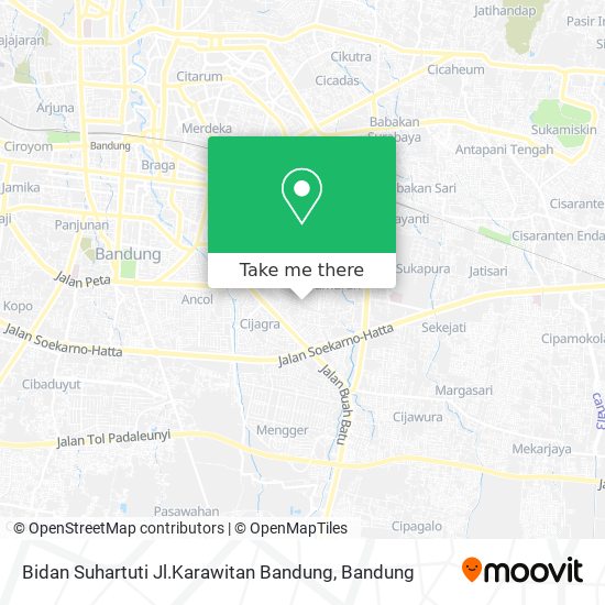 Bidan Suhartuti Jl.Karawitan Bandung map