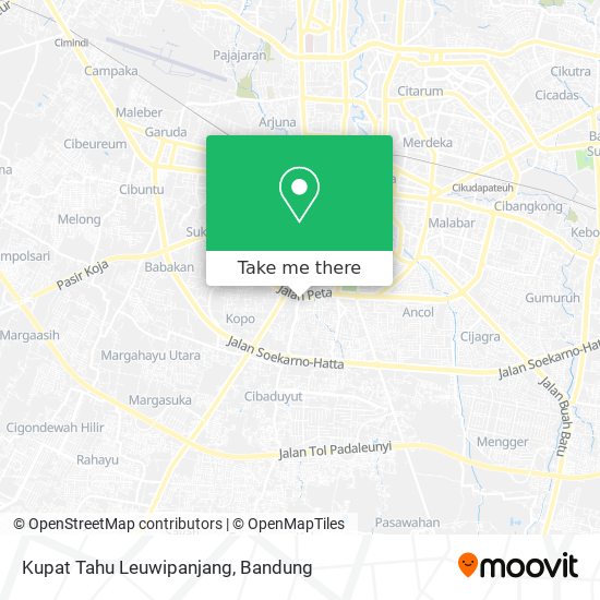 Kupat Tahu Leuwipanjang map