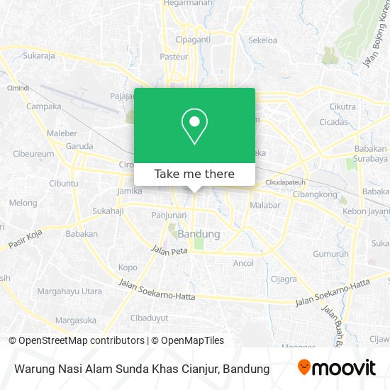 Warung Nasi Alam Sunda Khas Cianjur map