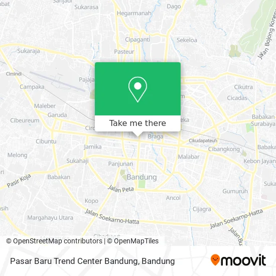 Pasar Baru Trend Center Bandung map