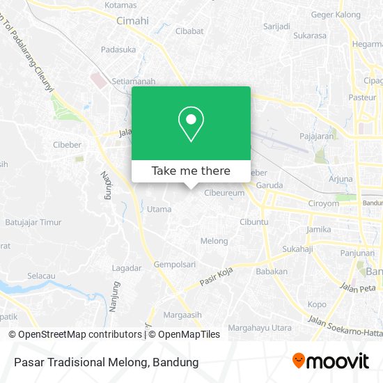 Pasar Tradisional Melong map