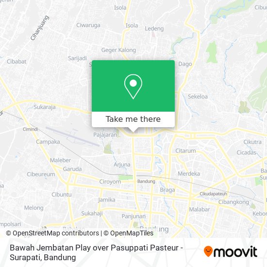 Bawah Jembatan Play over Pasuppati Pasteur - Surapati map