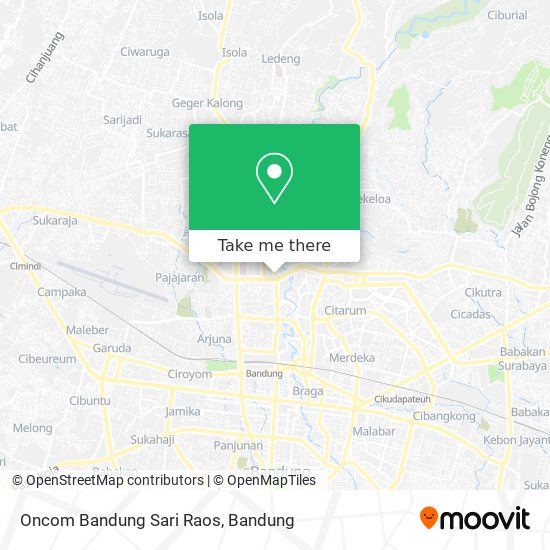 Oncom Bandung Sari Raos map