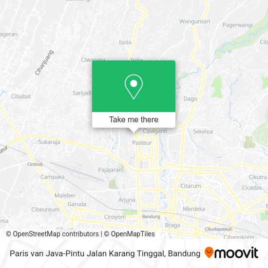 Paris van Java-Pintu Jalan Karang Tinggal map