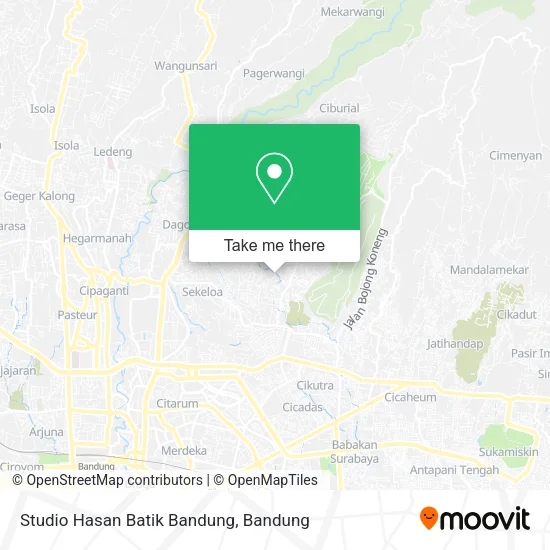 Studio Hasan Batik Bandung map
