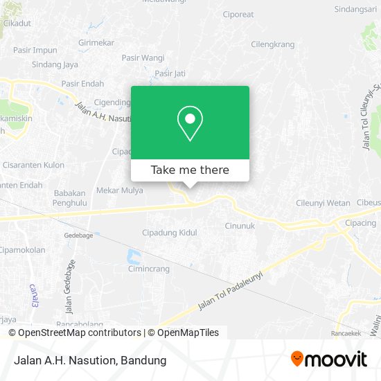Jalan A.H. Nasution map