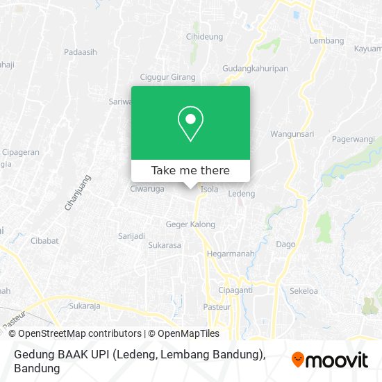 Gedung BAAK UPI (Ledeng, Lembang Bandung) map