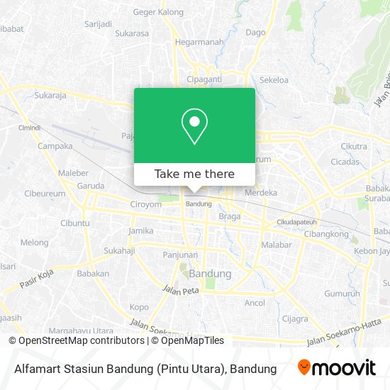 Alfamart Stasiun Bandung (Pintu Utara) map