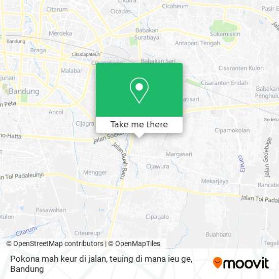Pokona mah keur di jalan, teuing di mana ieu ge map