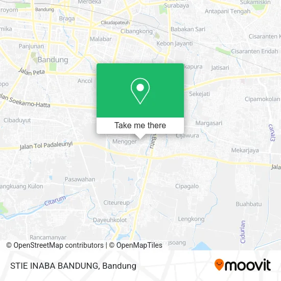 STIE INABA BANDUNG map