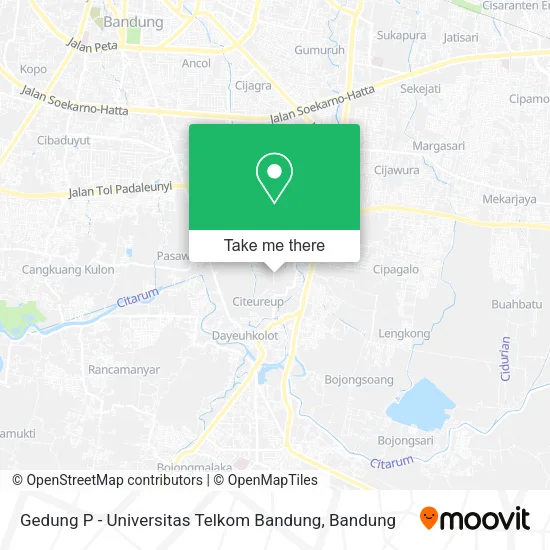 Gedung P -  Universitas Telkom Bandung map